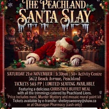 The PEACHLAND SANTA SLAY Murder Mystery Tickets (2026)